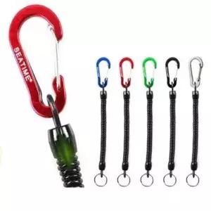 8합사낚시줄 낚시 스프링줄 등산 캠핑 분실방지 안전고리