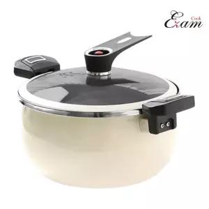 이잼 시그니처 저압 진공 냄비 5L 인덕션 가스렌지 겸용 세라믹코팅 압력냄비