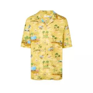 매장정품 HAZZYS 헤지스 [26SS] [HARRY] 옐로우 레이온 하와이언 반팔 셔츠 (HZSH6B706Y2B) 1375871