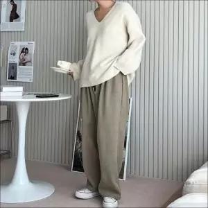 겨울바지 팬츠 여자 겨울 기모 코듀로이 밴딩 포근한