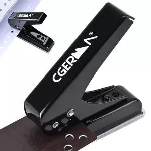 싱글 홀 펀치 30장 용량 헤비 듀티 페이퍼 1/4인치 신분증 노동력 60 절감 칩보드 아트 프로젝트 블랙