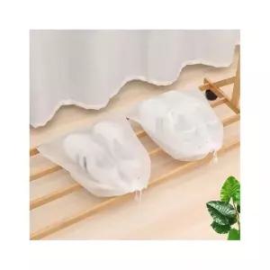 더블유쇼핑 부직포신발주머니 50장묶음 휴대용 여행용 파우치