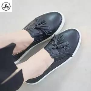 [애슬릿] 끈 없는 운동화 태슬 발 편한 스니커즈 국산 (40018360A)