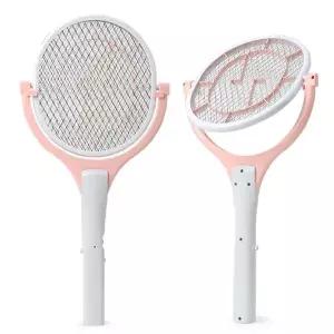 모기채 SIK-A 충전식 LED 핑크 회전 보성테크