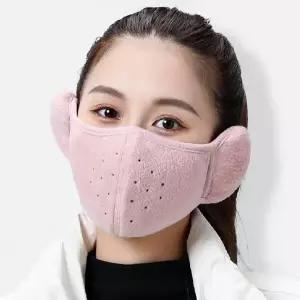 (핑크)귀도리마스크 귀마개마스크 겨울 방한 겨울용마스크
