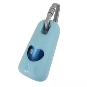 강아지 클립형 배변 봉투 케이스 세트 블루 1P 산책