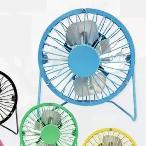 ( )색랜덤 1개 레트로 USB 전원 미니 탁상용 선풍기 유선 휴대용 선풍기 사무실 책상 노트북