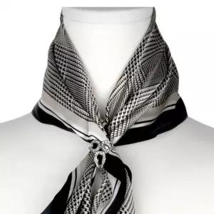 ( )스카프브릿지 스카프고정 머플러 고리 큐빅링 고리 고정 악세사리 홀더 스카프 클립 여성 핀 브릿지 방