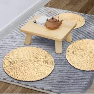 ( )라탄냄비받침 다용도 대형 원형매트 수제 매트 식탁 방석 우드냄비받침 라탄