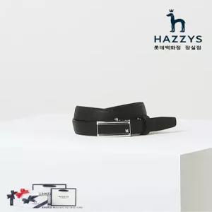 헤지스 ACC 선물포장 HJBE5E161BK남성 블랙 버클장식 소가죽 자동벨트 HJBE5E161BKJN