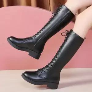 통굽부츠 여성 롱부츠 슈즈 여자 워커 기모 부츠 신발 블랙 여성롱부츠 여성워커부츠