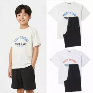 [롯데백화점]블랙야크 키즈 시원한소재S크래시반팔세트#3