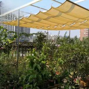 접이식차광막 그늘막 펜션 정원 눈화이트 썬룸 천막 카페