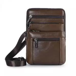 가죽 크로스백 수납 핸드백 남성용 스마트폰 미니 데일리 숄더백