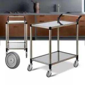 중/회색서빙카 스텐2단서빙카트 그릇회수 주방트롤리 중/회색 웨건