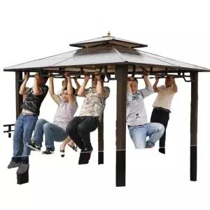 야외 그늘막 간이 테라스 정원 카페 대형 천막 차고 행사 캐노피 가제보