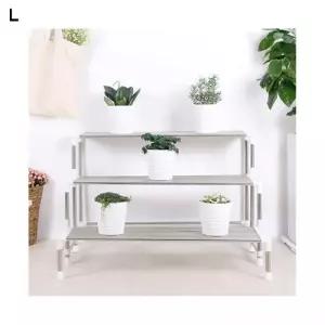 계단식 화분진열대 3단/진열/디자인/정리대/발코니/장식/공간활용/견고함/홈가드닝/인테리어/거실/베란다