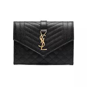 MUST IT_25FW 믹스 마틀라세 엔벨로프 중지갑 블랙 651026 BOW91 1000