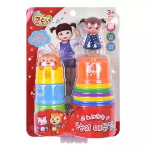콩순이 멜로디 노래하는 컵쌓기놀이 혼합색상 소근육발달 TOY_1812461