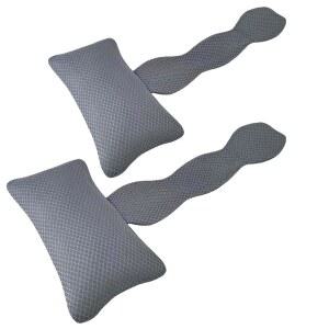 리제이비 2팩 온수 욕조 헤드레스트 베개, 체이스 라운지 베개 야외 3D 에어 메시, 욕조용 스파 빠른 건조 및 세척 가능, 조절 가능한 무게 스트랩이 있는 머리 목 지지