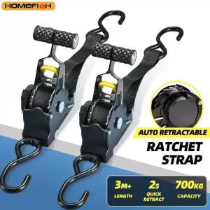 화물용 자동 수하물 고정용 테이프 자동차 및 오토바이용 래칫