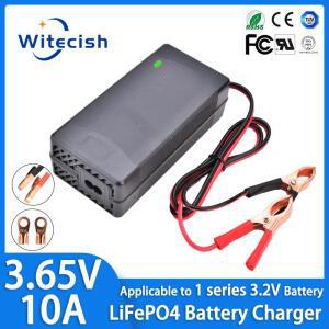 3.65V 10A Lifepo4 충전기 1S 3.2V 3.3V LFP 인산철 배터리용 전압 균형 냉각 팬 포함