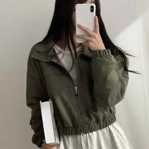 (스타일하우스)트렌치코트 아우터 여성 크롭 숏자켓 트렌디