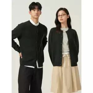 빈폴 남여공용 베럴비 라운드 카디건 그린 BC595AC11M