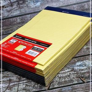 브랜빌 옥스포드 B5 리갈패드-노랑 50매 10권