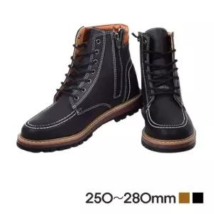 편리한 지퍼 고퀄리티 가죽워커 미끄럼방지 작업 워커 남자워커 군화 전투화 전술화