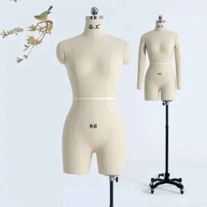 바느질용 린넨 커버 바디 여성 마네킹 디자인용 포함 다리 바스트 의류 재단
