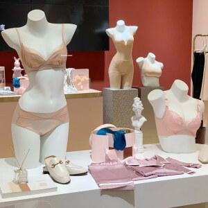 여성용 하프 길이 디스플레이 의류 섹시한 소품을위 모델 인체 브래지어 팬티 매장