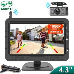 픽업트럭 RV 트레일러 캠핑카용 3인치 차량 카메라 후방 주차 IR 있는 1080P 무선 모니터가