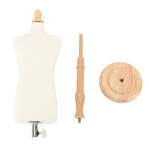 마네킹 몸통 원피스 고정식 남성 바디 스탠드 포함 우아한 쉬운 디자인용 조립