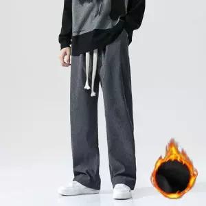 남성 데일리 일자 밴딩 골덴바지 기모팬츠 남성팬츠 일자바지 기모팬츠 겨울바지