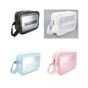 더블유쇼핑 방수 파우치 가방 중형 투명파우치 세면백 목욕파우치 수영장가방 사우나가방