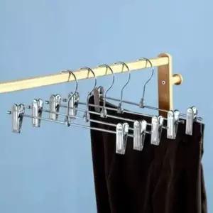 [생활] 바지걸이 효율적인 세트 가능 가벼운 집게 공간관리가