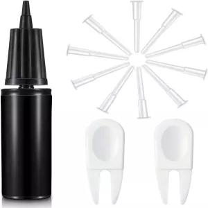 스카이티 13개 블랙 운동 볼 핸드 펌프 세트 피트니스 요가 인플레이터 플러그 리무버 2개 및 에어 핀