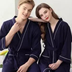 [SBD] 목욕가운 와플 샤워가운 커플용 나이트로브