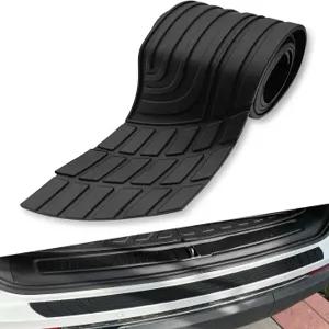 LDCVTR 자동차 후방 범퍼 프로텍터 41인치 x 3.4인치 범용 스크래치 방지 가드 블랙 헤비 듀티 고무 트렁크