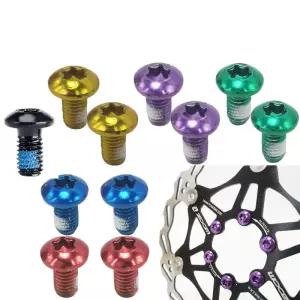 12pcs 산악 자전거 디스크 브레이크 로터 볼트 MTB M5x10mm 나사 스테인레스 스틸 T25 사이클