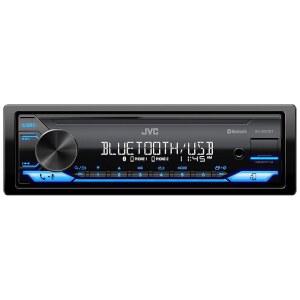 [미국배송] 블루투스가 장착된 JVC KD-SX27BT 카 스테레오 100W 디지털 미디어 수신기 1.5A USB-충전 장치 싱글 DIN 헤드 유닛 AM/FM AUX-IN 원격