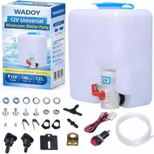 제트 버튼 스위치가 있는 12V 범용 자동차 윈드실드 워셔 펌프 시스템 160186 저수지 탱크 병 키트