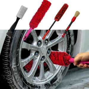 비툴즈 4팩 자동차 휠 브러시 키트 - 타이어 림 펜더 엔진 배기 팁을 위한 부드럽고 스크래치 없는 극세사