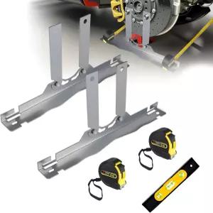 COOLWOLF 업그레이드 휠 얼라인먼트 공구 플레이트 2팩 3 in 1 키트 2개의 측정 테이프 DIY 자동차 트럭