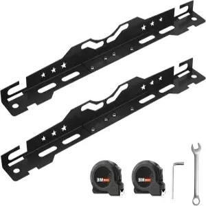 측정 테이프 2개가 있는 모센버 휠 얼라인먼트 도구 가정용 자동차 매트 블랙 토 플레이트 캠버 키트