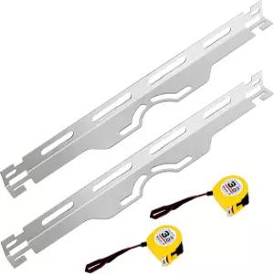 KodMtiz 휠 정렬 도구 헤비 듀티 토 플레이트 2PCS 스테인리스 스틸 차량용 정확한 측정 2개의 테이프 포함