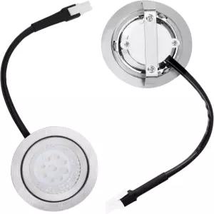 고스노르 레인지 후드 전구 2개 오목 DC 12V 6500K 스테인리스 LED 조명 교체용 액세서리 스토브 키친용