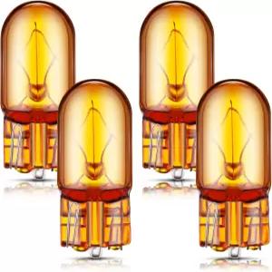 로세세이 2827NATB 2825 전구 12V 5W W2.1 x 9.5D 베이스 내추럴 앰버 주차등 사이드 마커 전면 조명