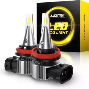 AUXITO CSP LED 칩 6500K 화이트 700 더 밝은 미니 사이즈 플러그 앤 플레이로 H11/H8/H16 안개 전구